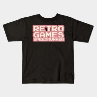 Retro Games Speedrunner Kids T-Shirt